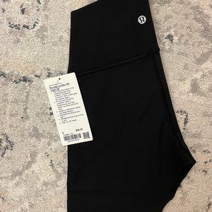 TWO PAIRS - NEW Lululemon Wunder Under HR Tight 28" Black - Size 6